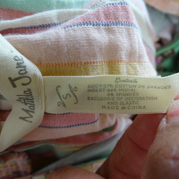 Matilda Jane No Baggage Pastel Striped Maxi Dress Women Size S Easter Spring - Picture 7 of 15